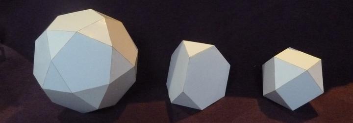 Archimedean face model set